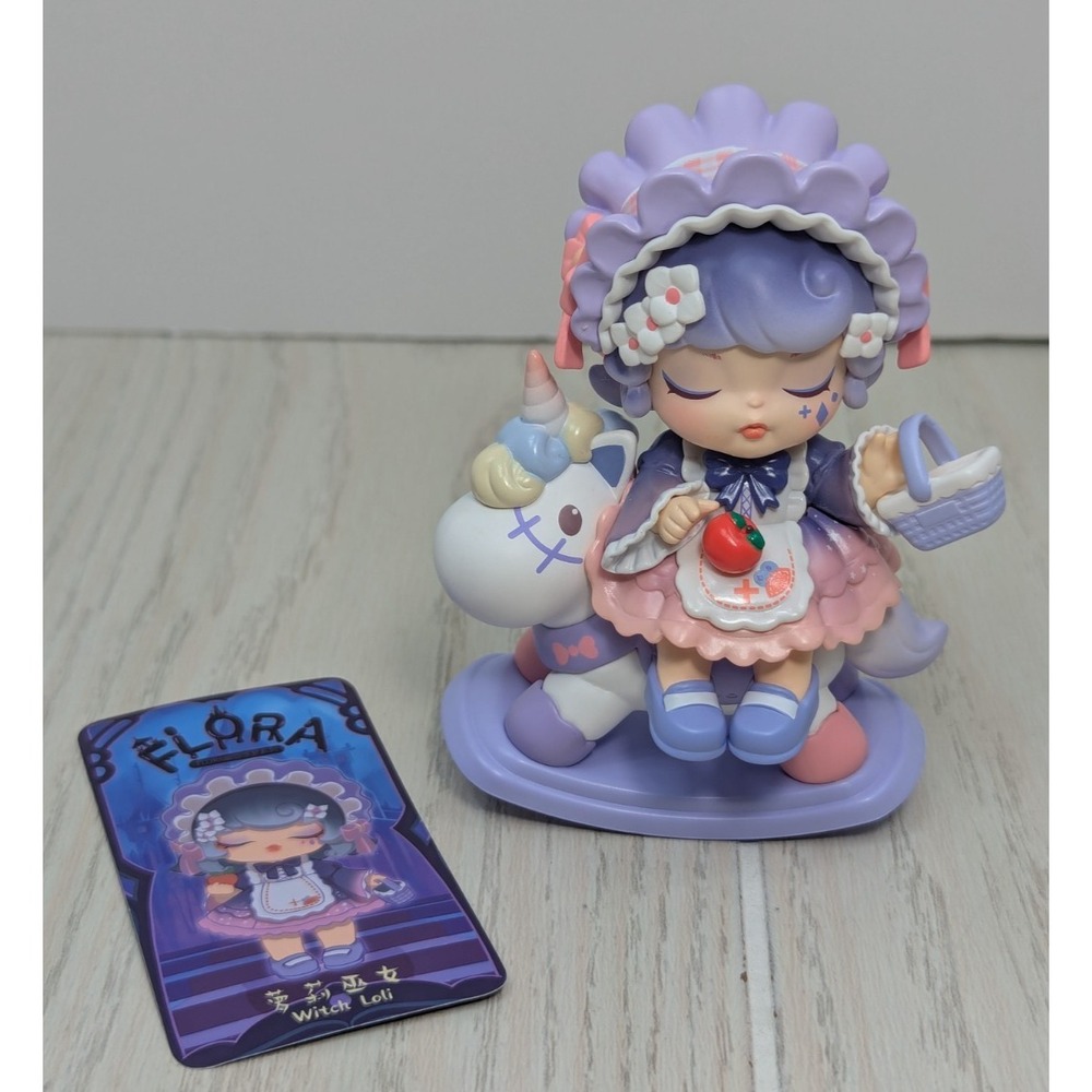 Flora Secluded Garden Startled Dream blind box figure card Witch Loli unicorn